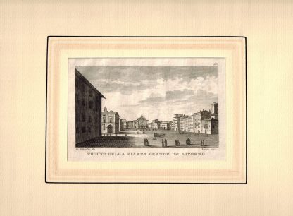 Veduta della Piazza Grande di Livorno