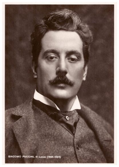 Giacomo Puccini, compositore e operista italiano (Lucca 1858 - Bruxelles 1924)