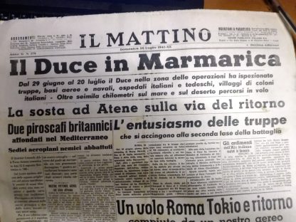 Il Duce in Marmarica...La sosta ad Atene sulla via del ritorno...