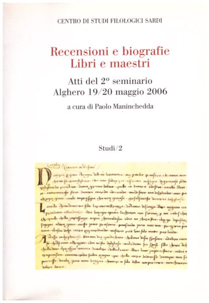 Recensioni e biografie. Libri e maestri