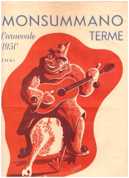 Monsummano Terme. Carnevale 1950 ENAL. Programma dei Festeggiamenti