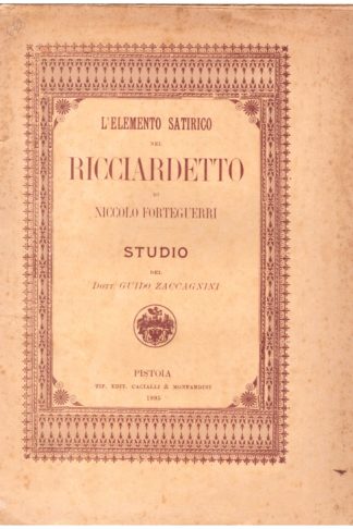 L'elemento satirico nel Ricciardetto di Niccolò Forteguerri