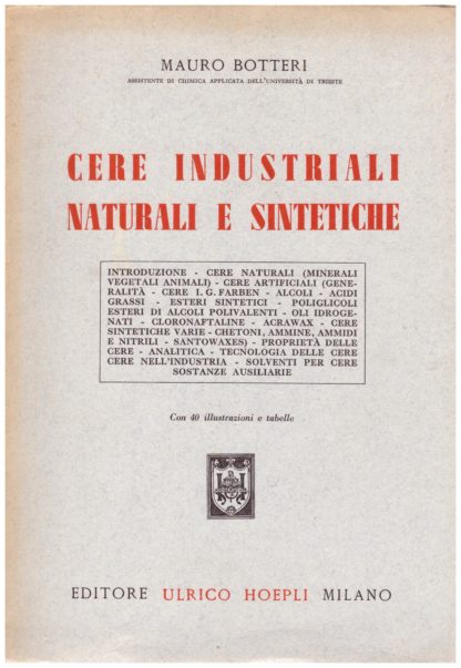 Cere industriali, naturali e sintetiche