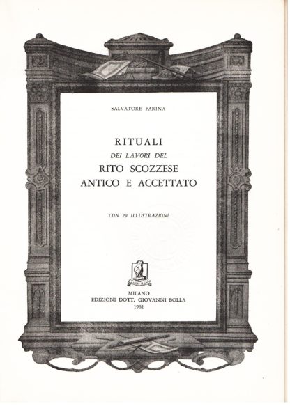 Rituale dei lavori del Rito Scozzese antico e accettato