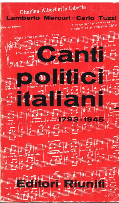 Canti politici italiani 1793-1945